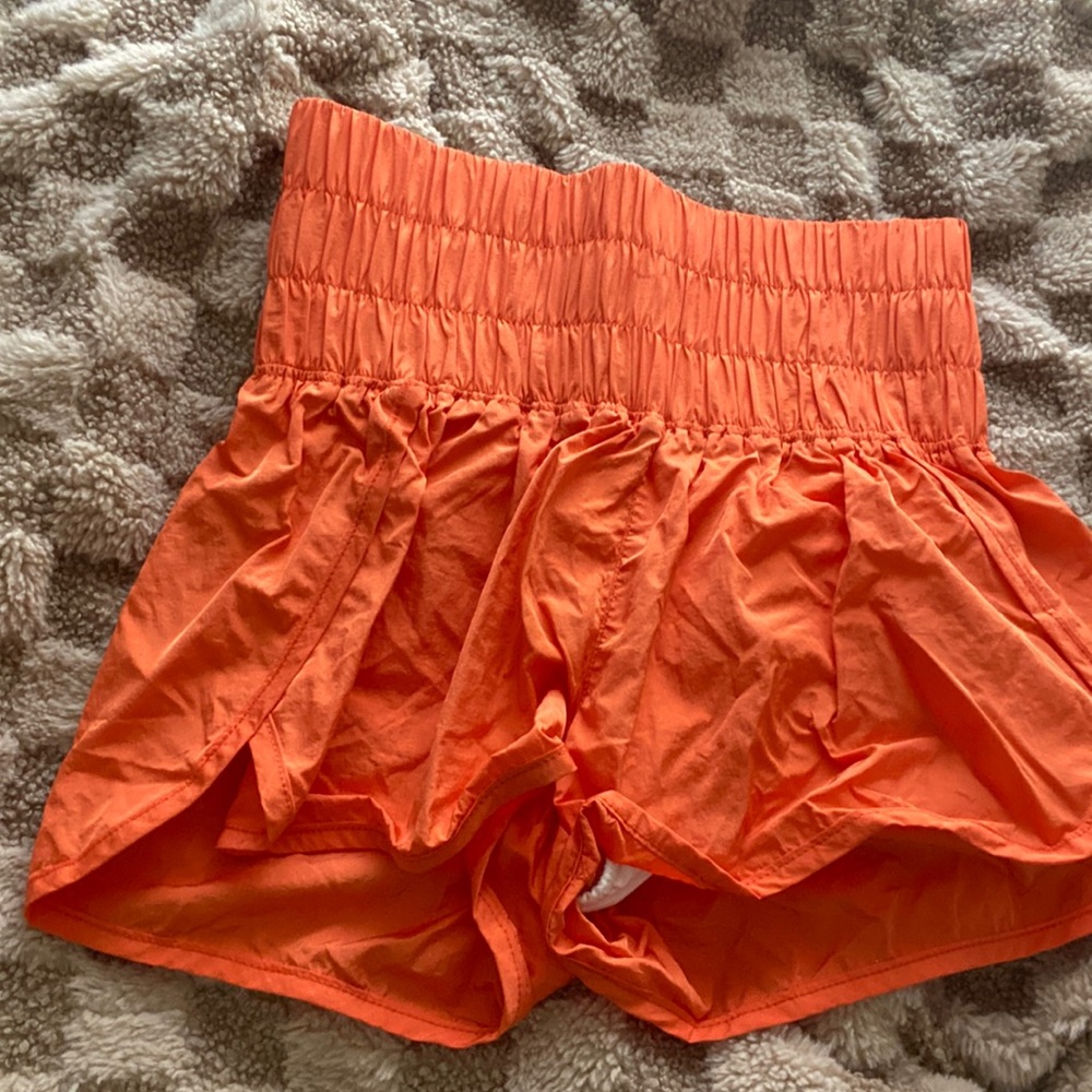 Orange Free people High wasted Shorts